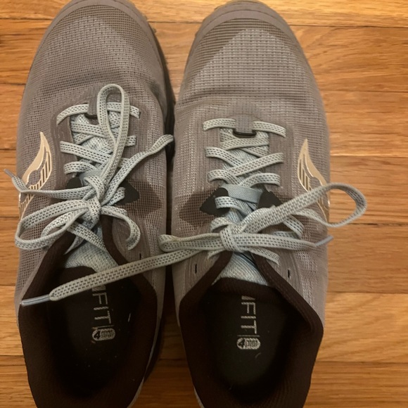 Saucony Women's Peregrine Brown and Light Blue Hiking Shoes Size 9W - Picture 5 of 11